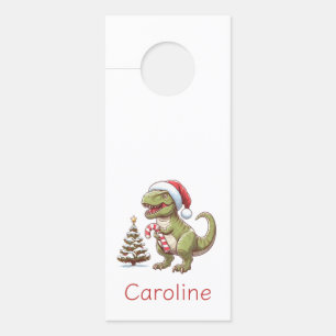 Colgador Para Puertas Navidades dulces de caña de caramelo dinosaurio