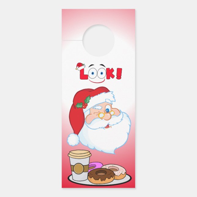 Colgador Para Puertas Navidades Santa Claus Door Hanger (Anverso)