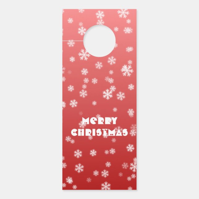 Colgador Para Puertas Navidades Snowflakes (Anverso)