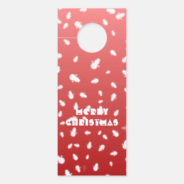 Colgador Para Puertas Navidades Snowman (Anverso)