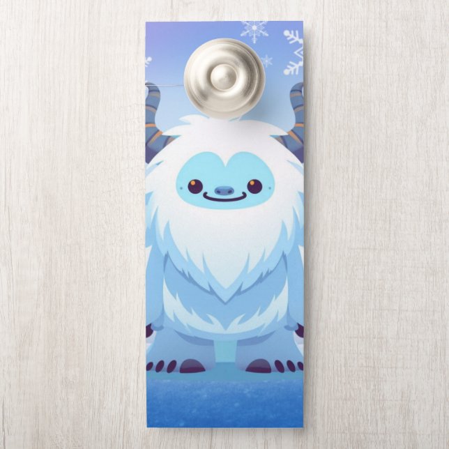 Colgador Para Puertas Navidades/yeti de invierno (En pomo)
