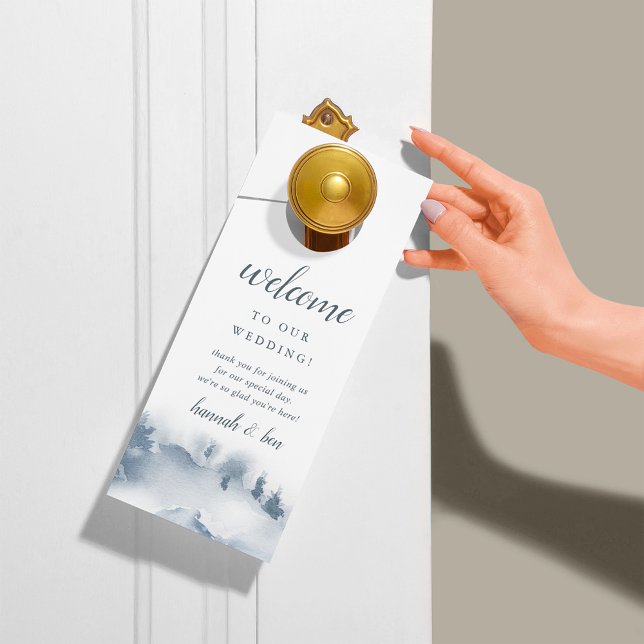 Colgador Para Puertas Nevado | Bienvenida/No molestar a Bodas de Inviern (Subido por el creador)