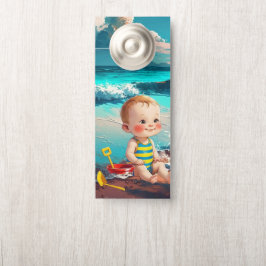 Colgador Para Puertas Niño en la playa