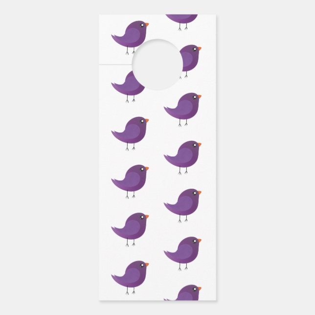 Colgador Para Puertas Niños adorables pájaros (Anverso)