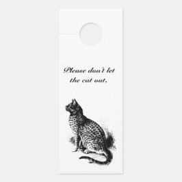 Colgador Para Puertas No dejes salir al gato