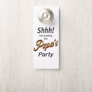 Colgador Para Puertas No molestar a Shhh divertido recuperándose del Fie