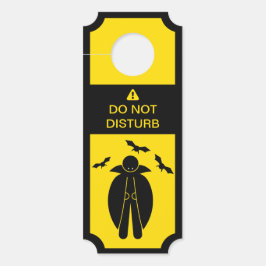 Colgador Para Puertas No molestar a Vampiro de precaución