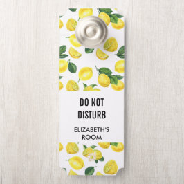 Colgador Para Puertas No molestar el patrón de color de las lemas amaril