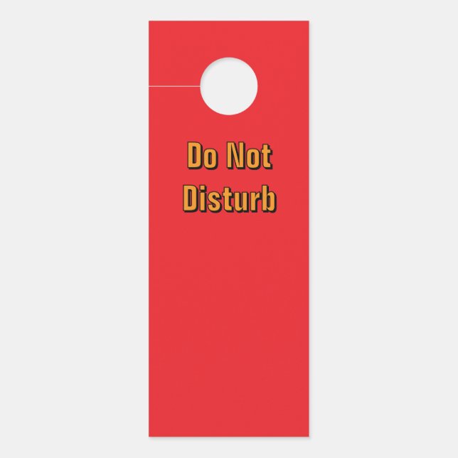 Colgador Para Puertas No molestar /Please Knock/ Red (Anverso)