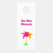 No Molestar / Por Favor Llamar Flor Blanca