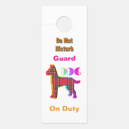 Colgador Para Puertas No Molestar / Por Favor Llamar / Perro Guardián De