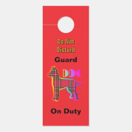 Colgador Para Puertas No Molestar / Por Favor Llamar / Perro Guardián Ro