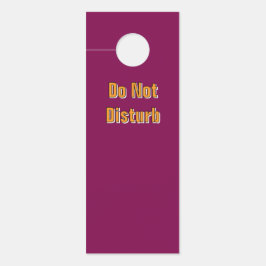 Colgador Para Puertas No Molestar /Por Favor Toque/ Vino