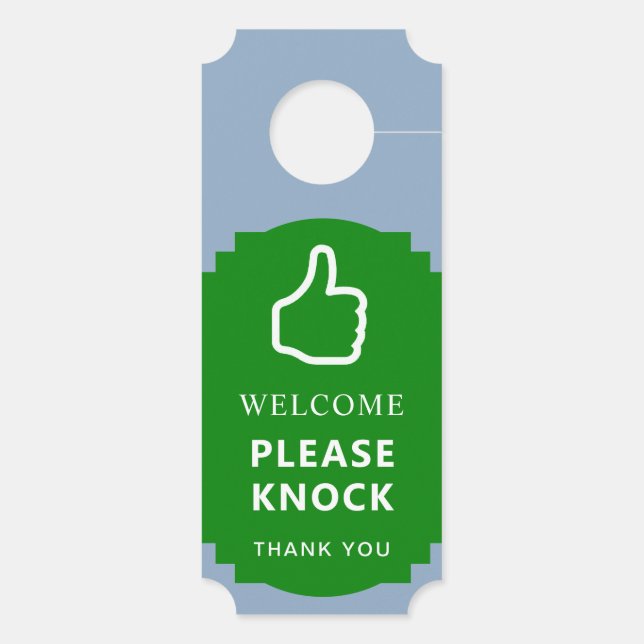 Colgador Para Puertas No molestar y recibir entradas reversibles (Reverso)