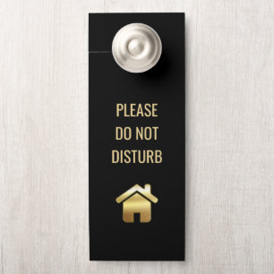Colgador Para Puertas No Perturbar el elegante símbolo de la Casa de Oro
