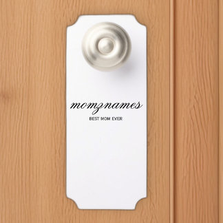 Colgador Para Puertas Nombre de mejor caligrafía de mamá de todos los ti