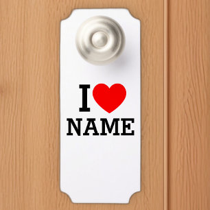 Colgador Para Puertas Nombre del corazón