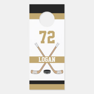 Colgador Para Puertas Nombre del jugador de hockey personalizado Número