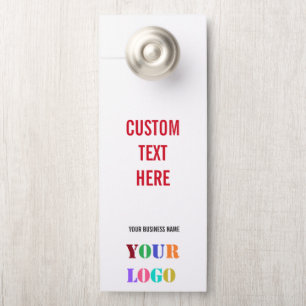 Colgador Para Puertas Nombre del logotipo de su empresa Personalizado Co