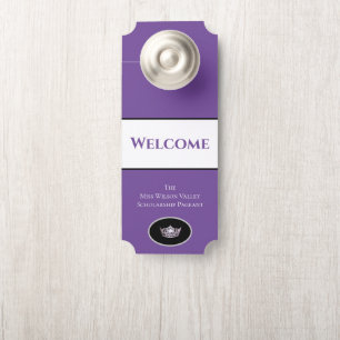 Colgador Para Puertas Nombre personalizado de bienvenida de la puerta co