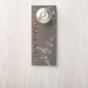 Colgador Para Puertas Nota musical oro Lujo espumoso confetti