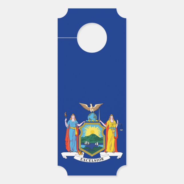 Colgador Para Puertas Nueva York: El Estado Imperio, casa de bandera gra (Anverso)