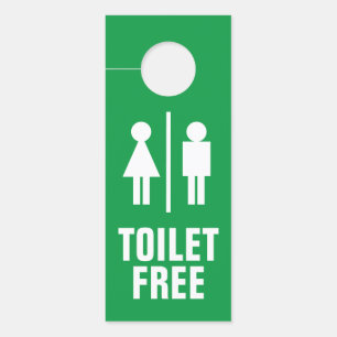 Colgador Para Puertas Ocupación de baño de retrete femenino masculino