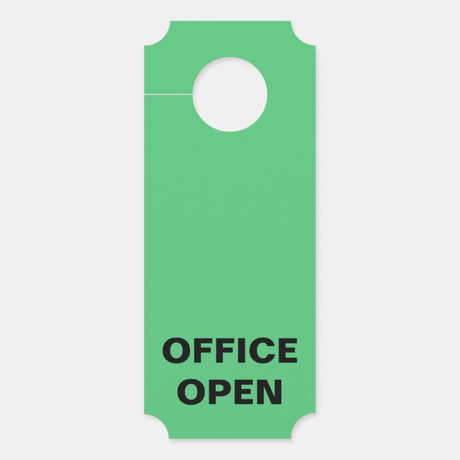 Colgador Para Puertas Office Cerrado o Abierto (Anverso)