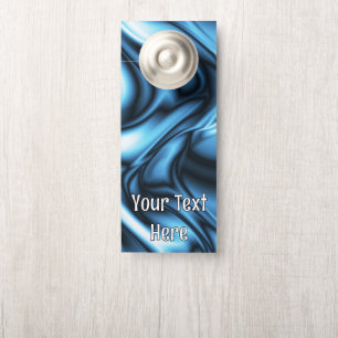 Colgador Para Puertas Ola de seda azul