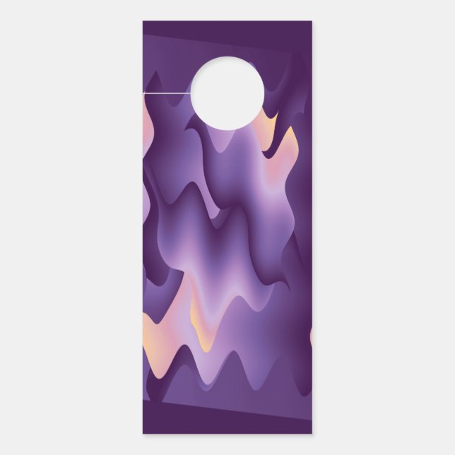 Colgador Para Puertas Ondas púrpuras (Anverso)