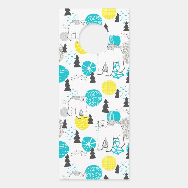 Colgador Para Puertas Oso polar (Anverso)