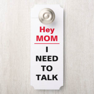 Colgador Para Puertas Oye Mamá papá, necesito hablar de la percha de la 