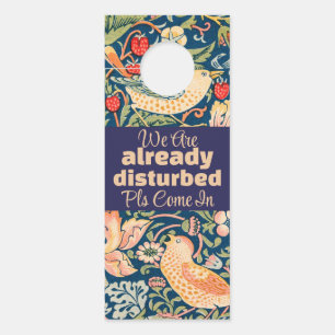 Colgador Para Puertas Pájaros y flores ya estamos perturbados entre 