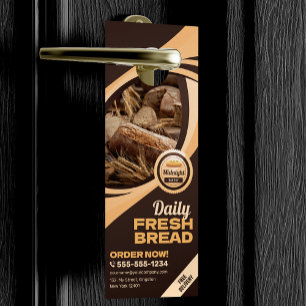 Colgador Para Puertas Panadería Moderna Brown Bakery Panadería de Repost