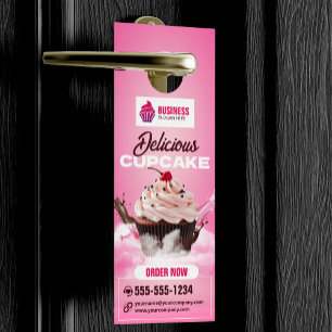 Colgador Para Puertas Panadería Moderna de Cupcakes Tienda de Pastelería