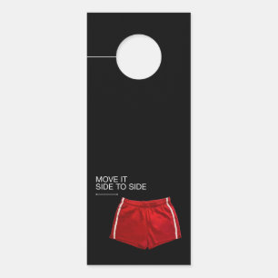 Colgador Para Puertas Pantalones Cortos Deportivos Rojos Muévelo de Lado