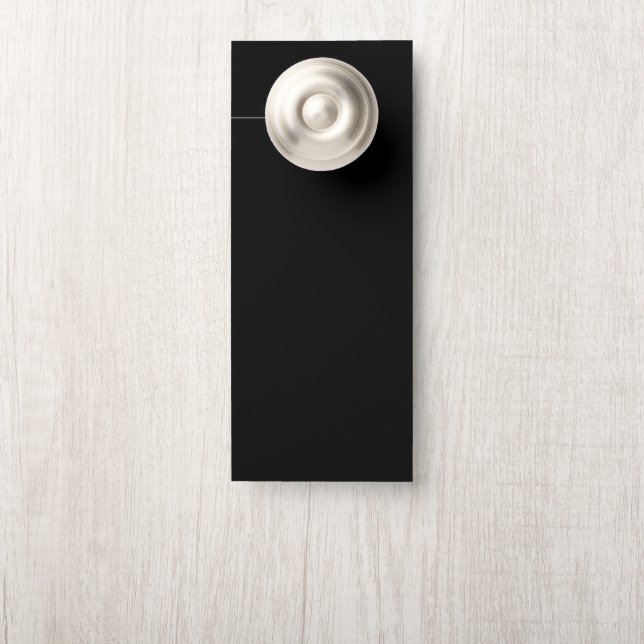 Colgador Para Puertas Papel Negro (En pomo)