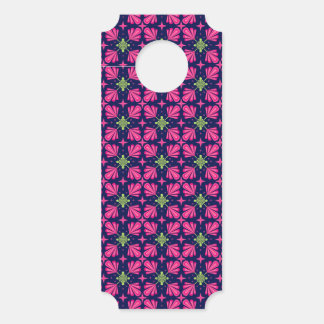 Colgador Para Puertas Patrón abstracto de pétalos florales rosados geomé