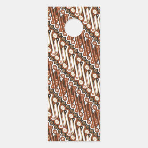 Colgador Para Puertas Patrón de batik indonesio