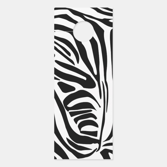 Colgador Para Puertas Patrón de cebra (Anverso)