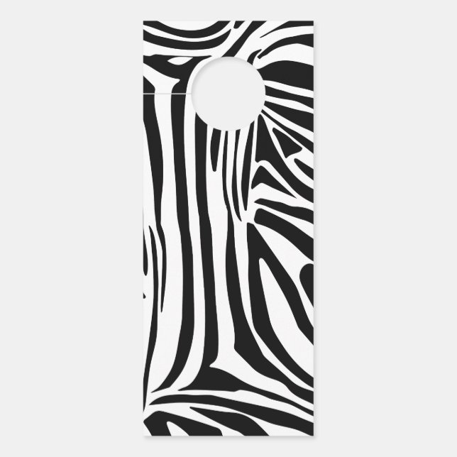 Colgador Para Puertas Patrón de cebra (Anverso)