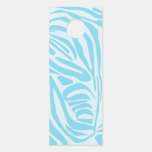 Colgador Para Puertas Patrón de cebra azul