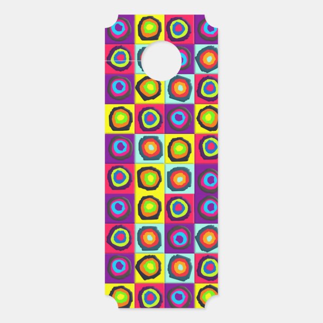 Colgador Para Puertas patrón de círculos (Anverso)