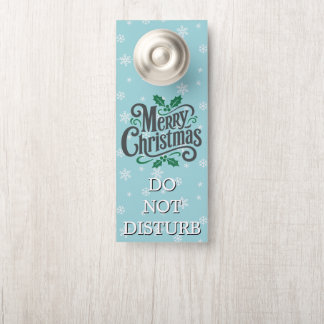 Colgador Para Puertas Patrón de Copo de Nieve Cian Personalizado para la