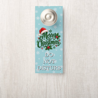 Colgador Para Puertas Patrón de Copo de Nieve Cian Personalizado para la