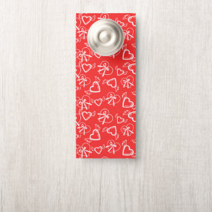 Colgador Para Puertas Patrón de corazones de ángel de San Valentín