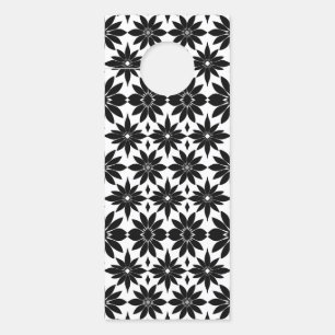 Colgador Para Puertas patrón de Damasco en blanco y negro