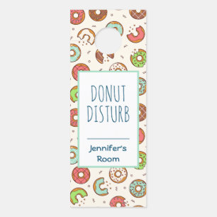 Colgador Para Puertas Patrón de donut divertidos de piruetas