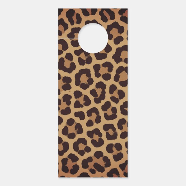Colgador Para Puertas Patrón de estampado de leopardo (Anverso)
