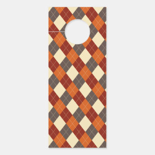 Colgador Para Puertas Patrón de Gingham otoño/otoño